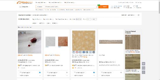 Sàn nhựa giả gỗ Winton được bán trên Alibaba