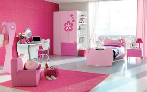 Thảm nhà đẹp màu hồng