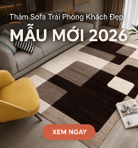Thảm sofa phòng khách đẹp 2023